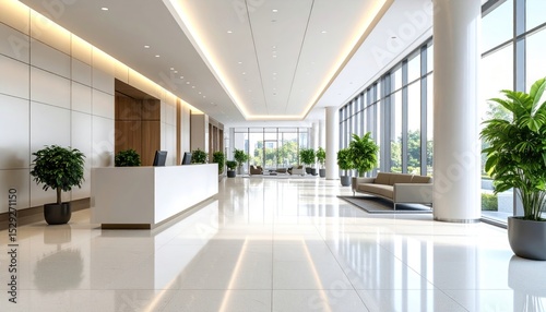 Refined lobby area presents a sophisticated and inviting entrance space