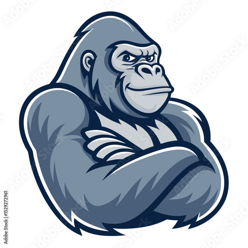 Powerful Gorilla Illustration
