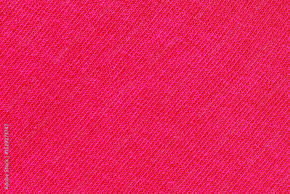 Fototapeta premium Jersey fabric texture, a surface of pink color jersey fabric texture as background