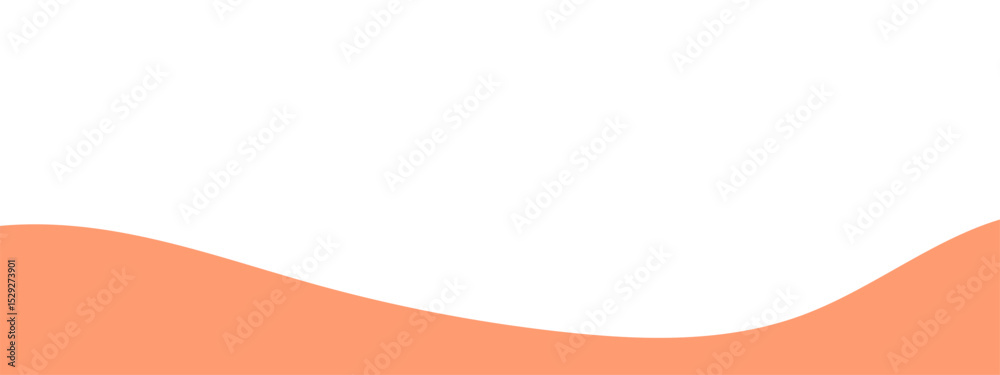 Separator, footer, modern wave divider shape vector illustration