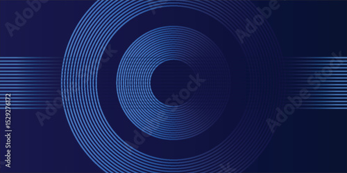 abstract dark background with glowing lines circles