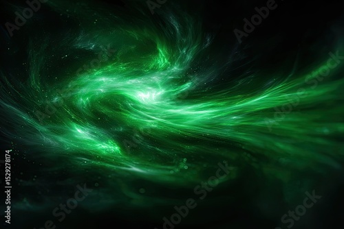 Abstract Green Spiral Design Background