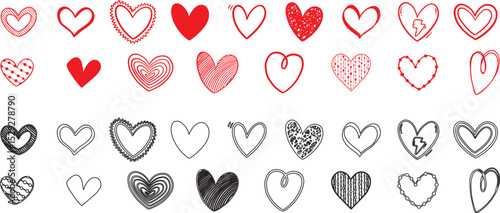 Love icon Bundle Set, love set icons vector Design, Broken heart illustration.Red heart design icon flat.Modern flat valentine love sign.symbol for web site design, Various love icon bundle vector
