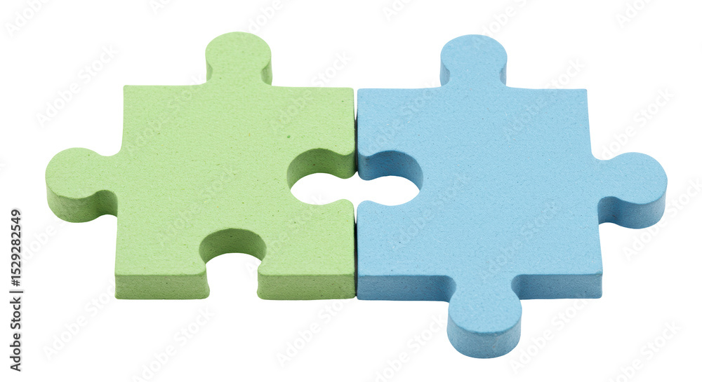 Obraz premium Isolated Jigsaw Puzzle Pieces