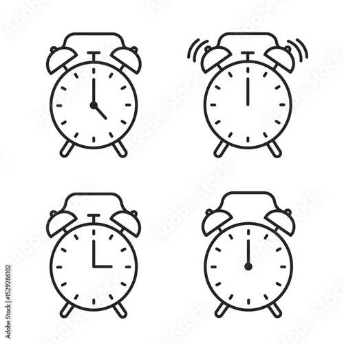 alarm clock vector illustration