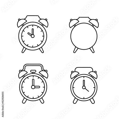 alarm clock vector illustration