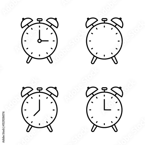 alarm clock vector illustration