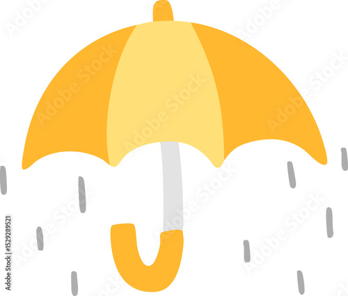 비 우산 날씨 드로잉(weather drawing icon)