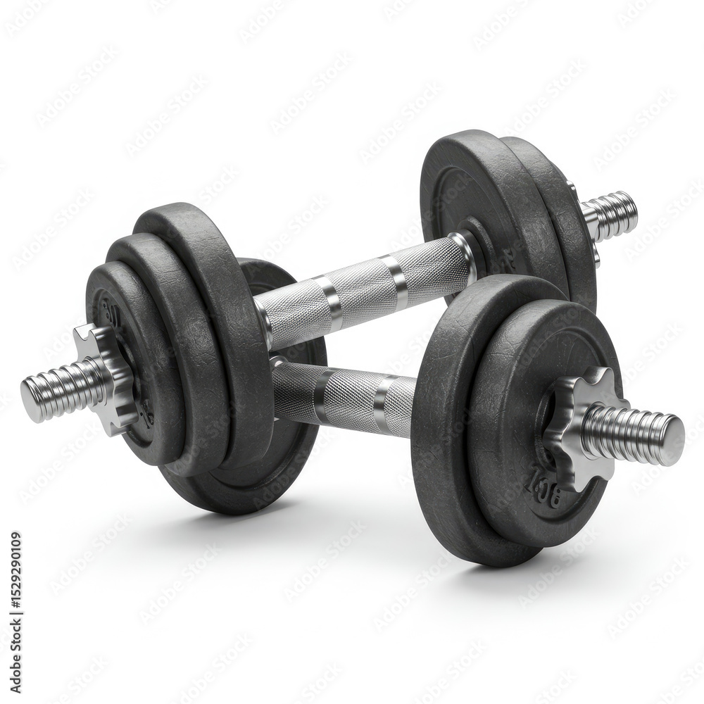 Fototapeta premium dumbbell isolated on white background