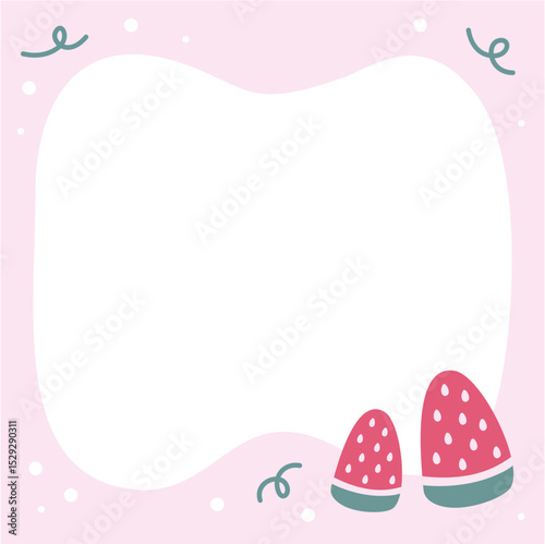 cute decorative frame border memopad