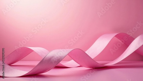 Muted rose backdrop, faint ribbon shape, ethereal luminescence , blush, wallpaper, backdrop