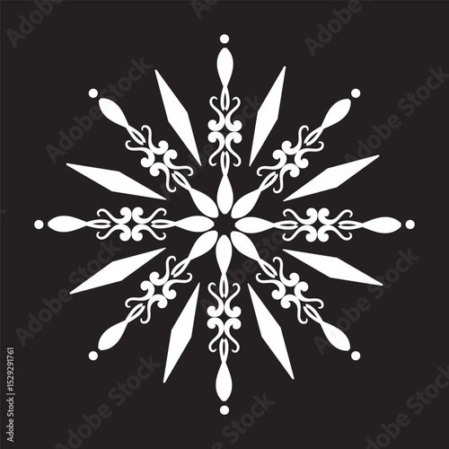 Simple floral and flowers mandala art, mandala design art for holiday decoration, perfect decorative design elements
