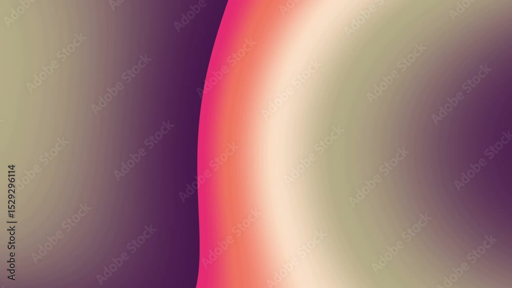 Glassy Motion Shape. Trendy Color Pulse 4K Loop Animation.