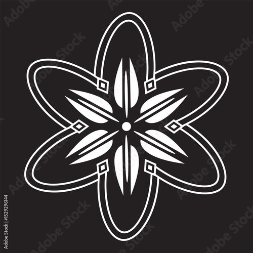 Simple floral and flowers mandala art, mandala design art for holiday decoration, perfect decorative design elements