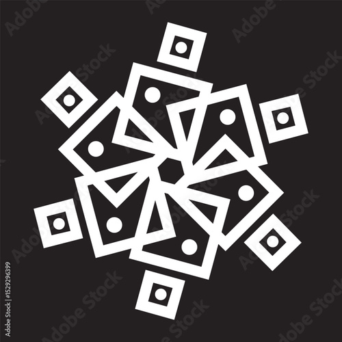 Simple floral and flowers mandala art, mandala design art for holiday decoration, perfect decorative design elements