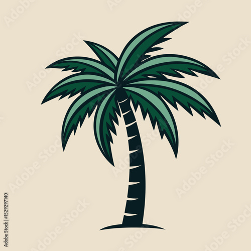 palm tree vector icon
