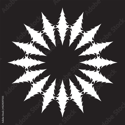 Simple floral and flowers mandala art, mandala design art for holiday decoration, perfect decorative design elements