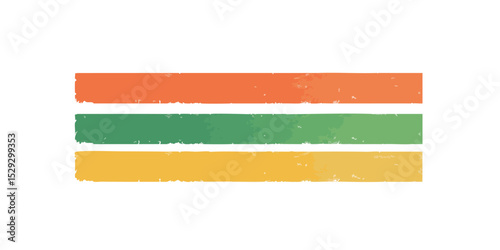 Three horizontal bands of distressed colors