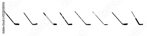 Hockey stick icon vector. Ice hockey stick illustration sign. Ice hockey symbol or logo.