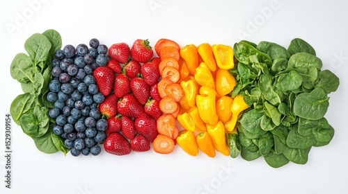 Wallpaper Mural Colorful rainbow array of fresh produce Torontodigital.ca