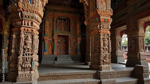 Colorful Hindu Temple Architecture