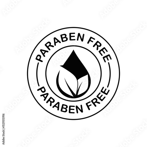 Paraben Free Green and Black Stamp