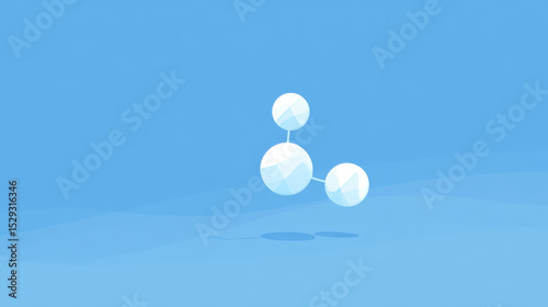 The background image of the interconnection between atoms
