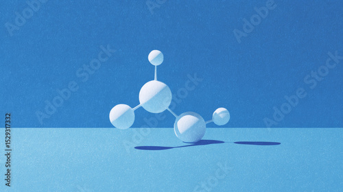 The background image of the interconnection between atoms
