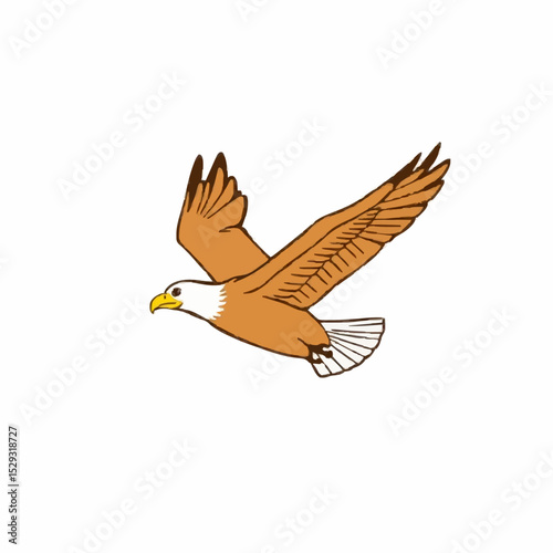Playful Eagle in a Savanna