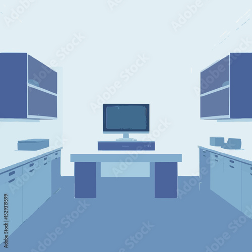 Cutting-edge Innovative Laboratory with Computer