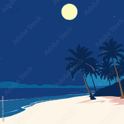 Palm Trees to Night