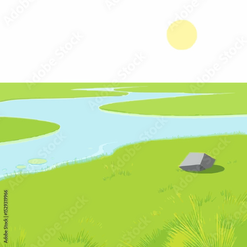 Clear Waters with Sunny Day