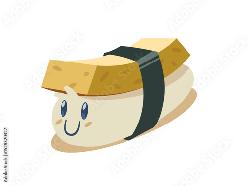 Cute Cartoon Egg Sushi The Best Food Ever Loved