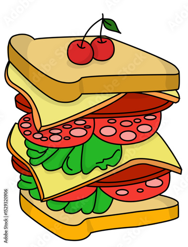 Delicious and Nutritious Sandwich A Feast for the Senses