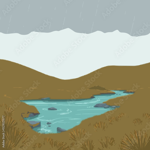 Lush Tundra with Clear Waters