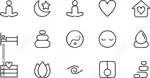 Black and white business web icons set for modern design
