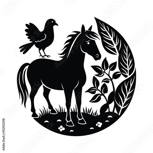 95 Vactor birthday horse horse jumping Horse Black red eating 