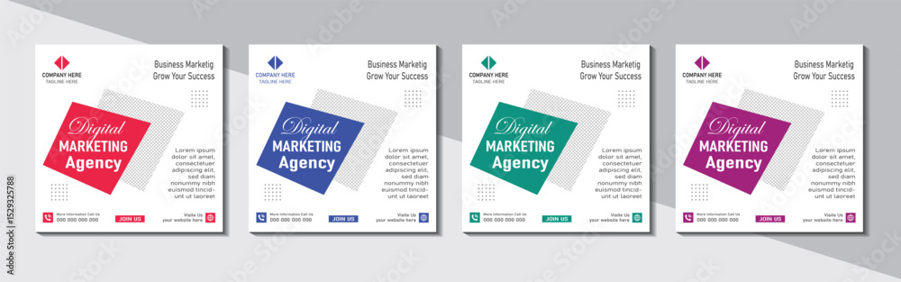 Fototapeta premium this template is perfect for promoting digital marketing services