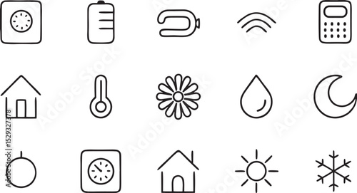 Music, business, and money web design vector icons set