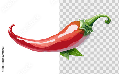simple flat vector hot chili