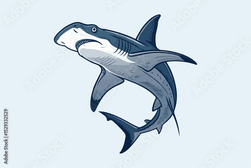 Professional Shark Vector Art