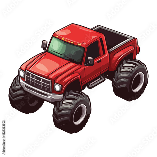 monster truck off road illustration vector