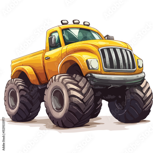 monster truck off road illustration vector