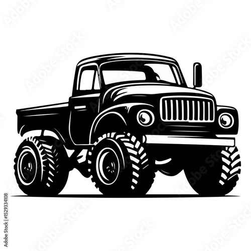 monster truck off road illustration vector