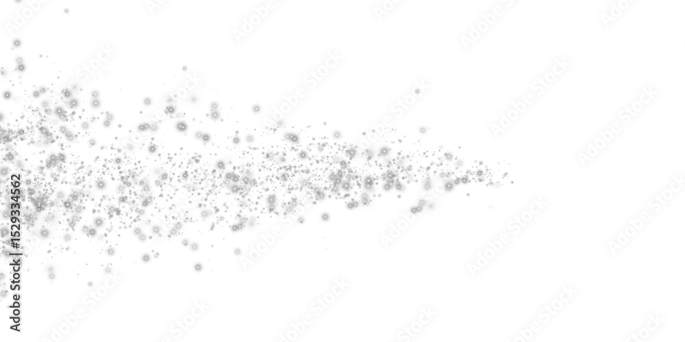 Obraz premium Sparkling White Dust Trail Glitter Effect.