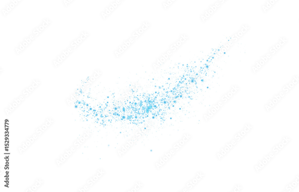 Obraz premium Sparkling Blue Dust Trail Glitter Effect.