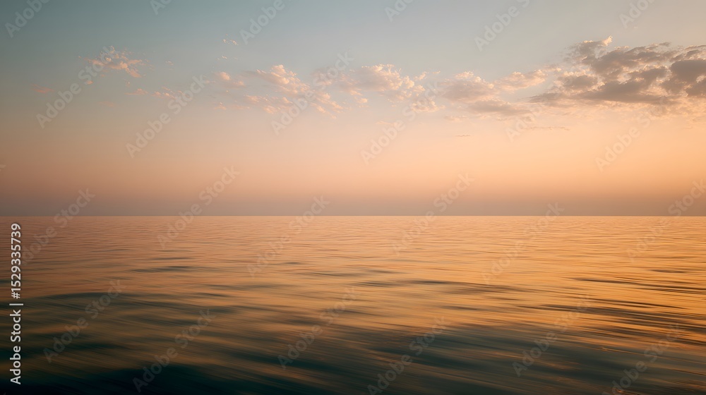 Fototapeta premium Sunset over calm water