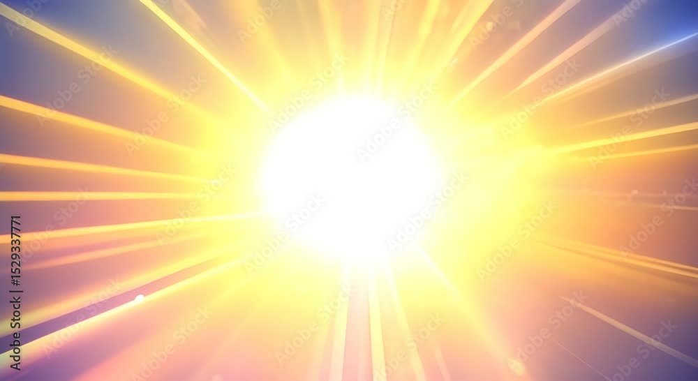 Yellow sun star rays lights optical lens flares shiny animation art background Light leaks footage Lens glow flare bokeh overlays stylizing video transitions Defocused lamp flash rays 4K