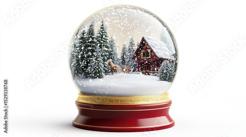 Snow globe with winter scene (1)