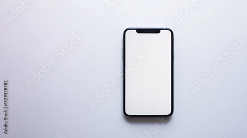 Smartphone on plain background